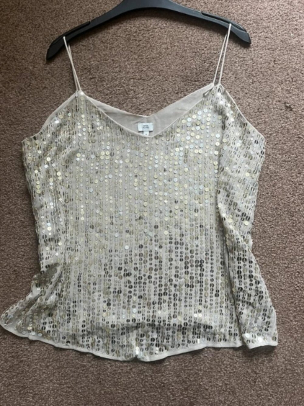 Ladies Gold Sequins Top